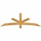 Ekena Millwork Alberta Rough Sawn Timber Gable Bracket, Western Red Cedar, 72"W x 24"H x 2"D x 4"F, 8/12 Pitch GBW072X24X0204ALB00RWR - alternate 1